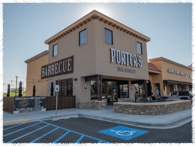 Richland location storefront Porter's Read BBQ